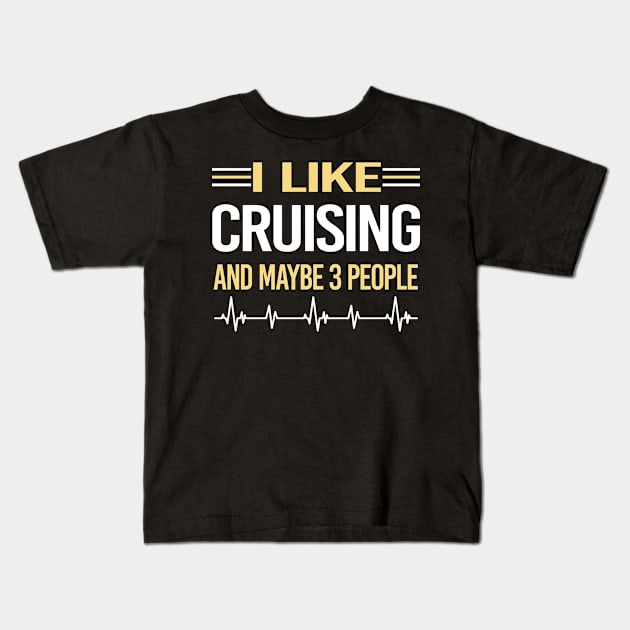 3 People Cruising Cruise Kids T-Shirt by relativeshrimp